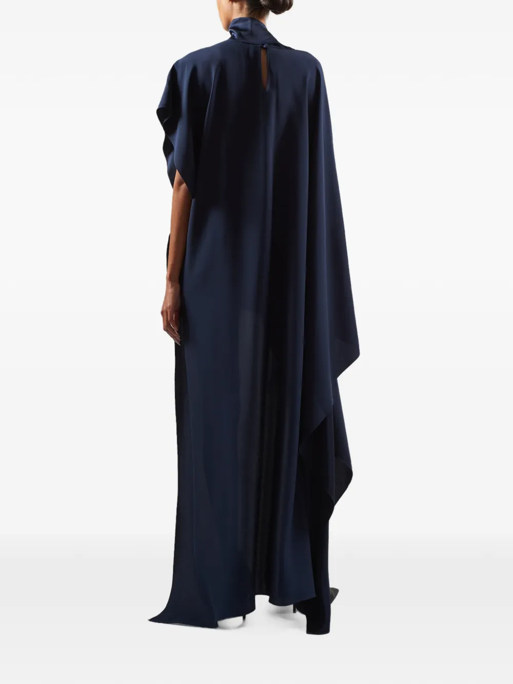 Taller Marmo California fringed asymmetric mini dress Blauw