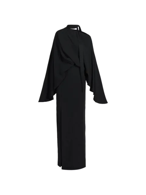 Taller Marmo Brooks draped asymmetric-neck maxi dress