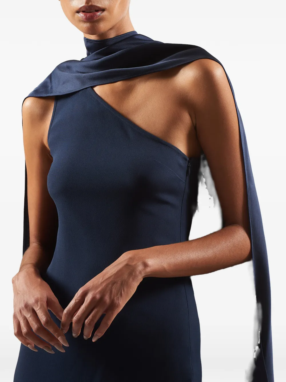 Taller Marmo Berenson maxi-jurk met franje Blauw