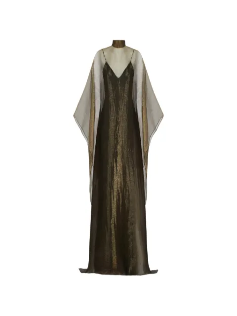 Taller Marmo Sphinx metallic-effect maxi dress