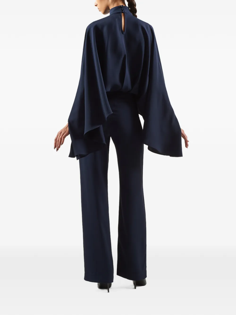 Taller Marmo Eolia jumpsuit met capemouwen Blauw