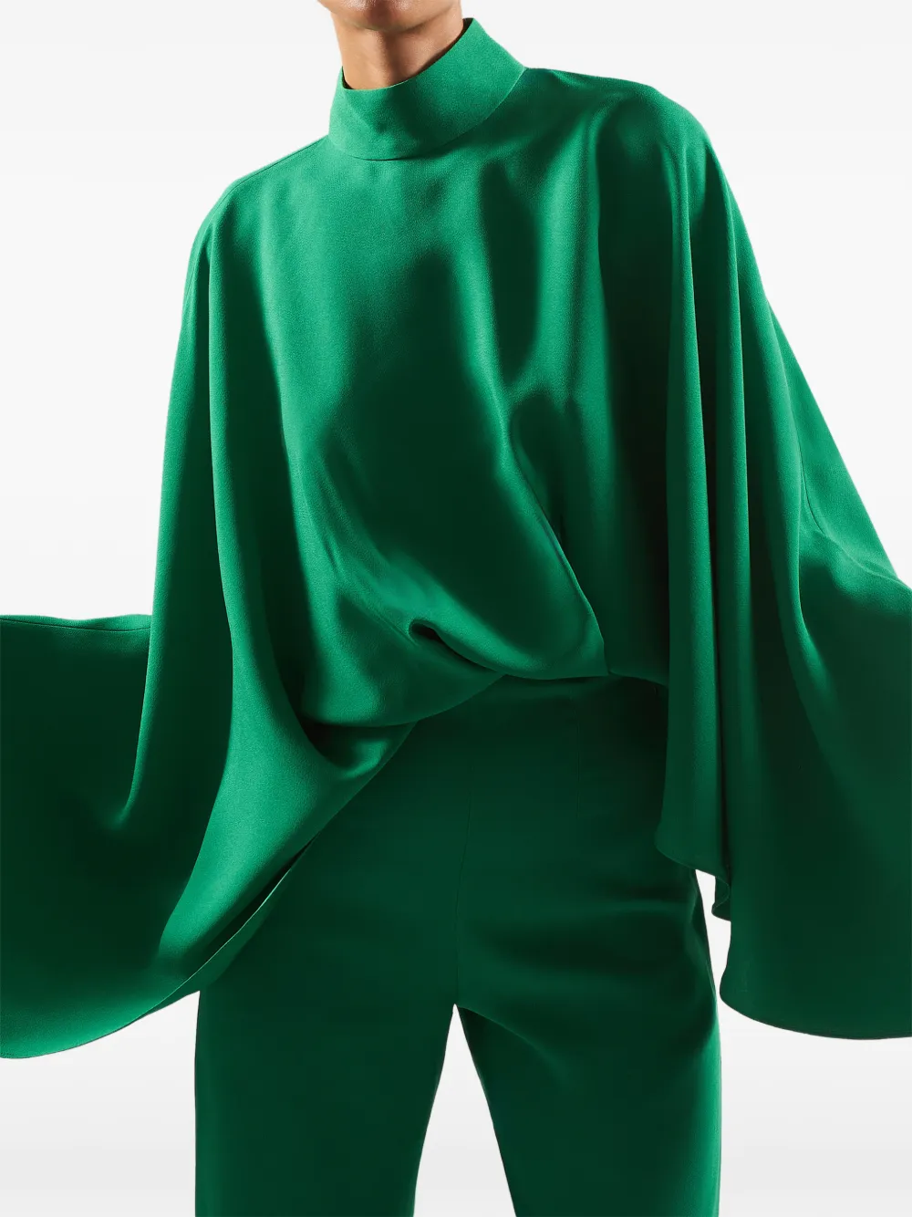 Taller Marmo Eolia jumpsuit met capemouwen Groen