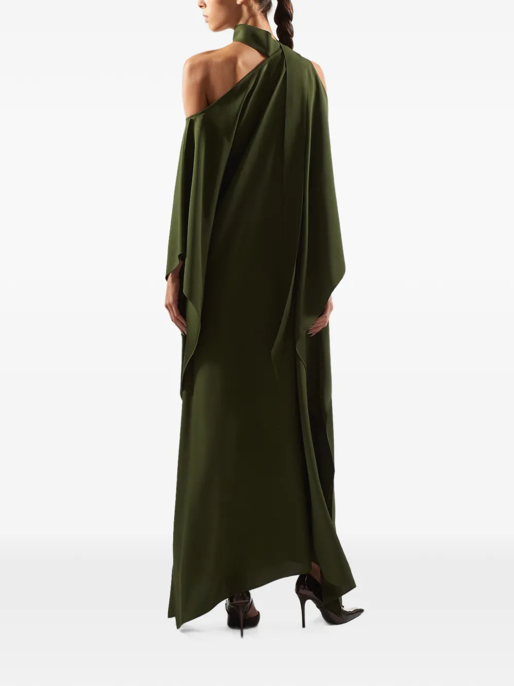 Taller Marmo Barths scarf-detail maxi dress Groen
