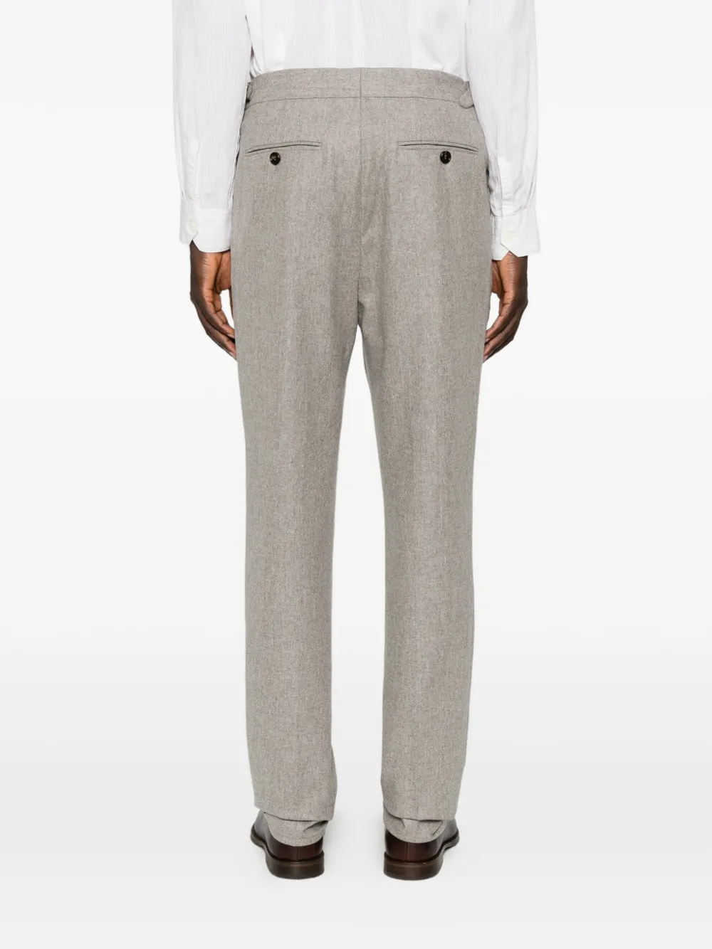 Brunello Cucinelli pleated straight-leg trousers Grijs
