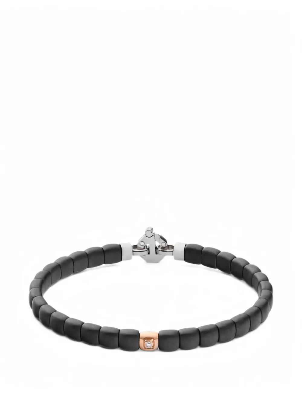 Barakà diamond beaded bracelet - Nero