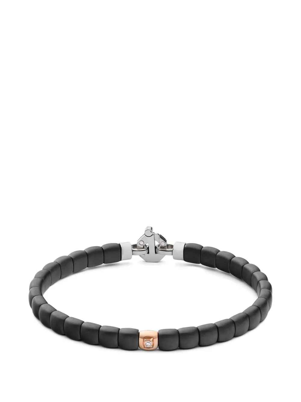 Barakà diamond beaded bracelet - Nero