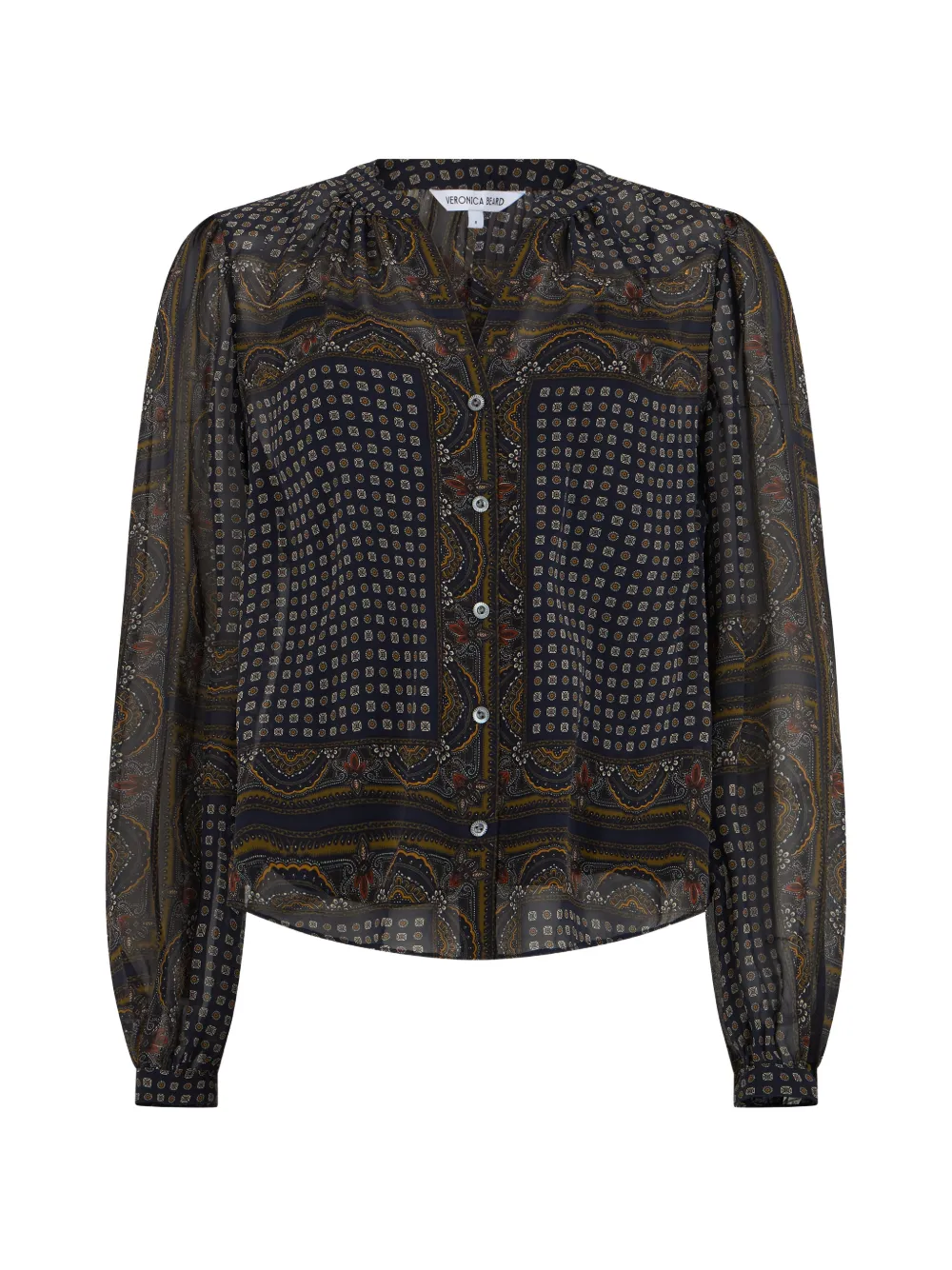 Veronica Beard paisley-print silk blouse