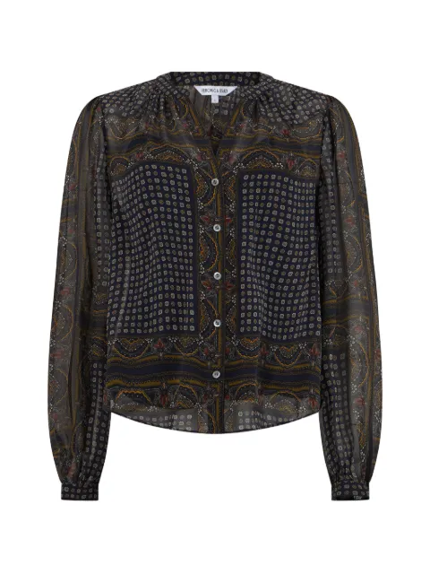 Veronica Beard paisley-print silk blouse