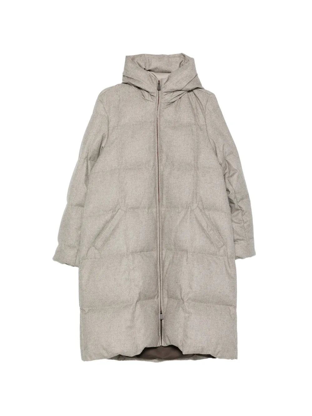 Colombo quilted-pattern coat - Neutrals