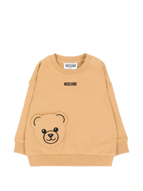 Moschino Kids Teddy Bear patch sweater