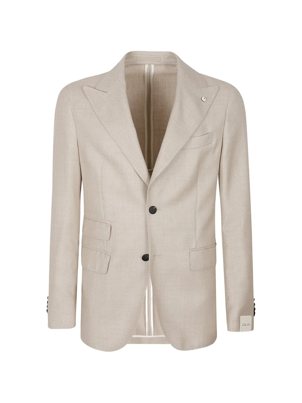 LBM peak-lapel single-breasted blazer