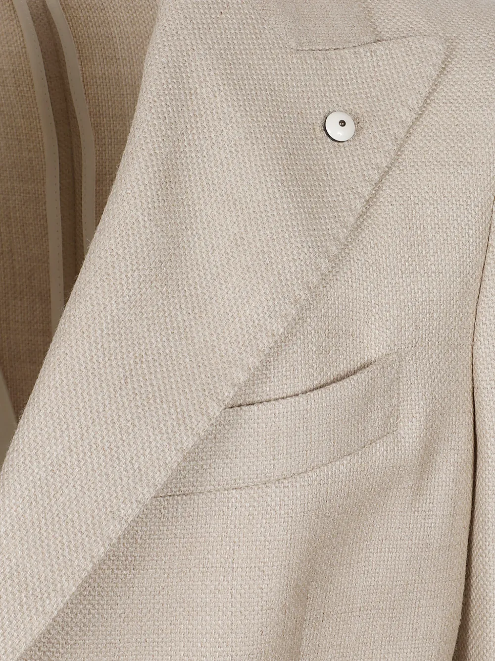 LBM Blazer met enkele rij knopen Beige