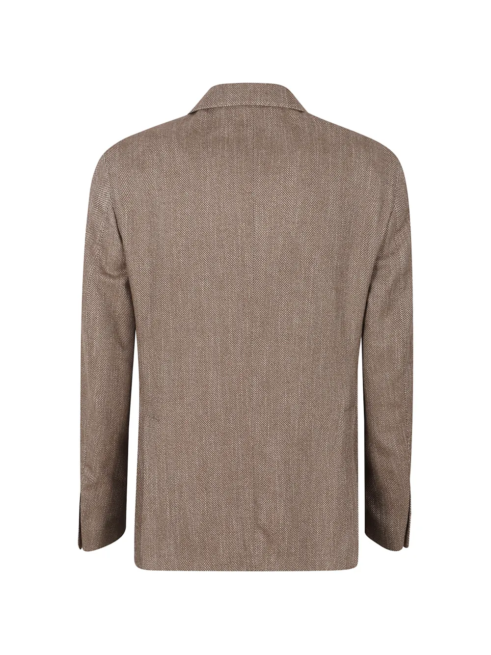 LBM herringbone-pattern peak-lapel jacket Bruin