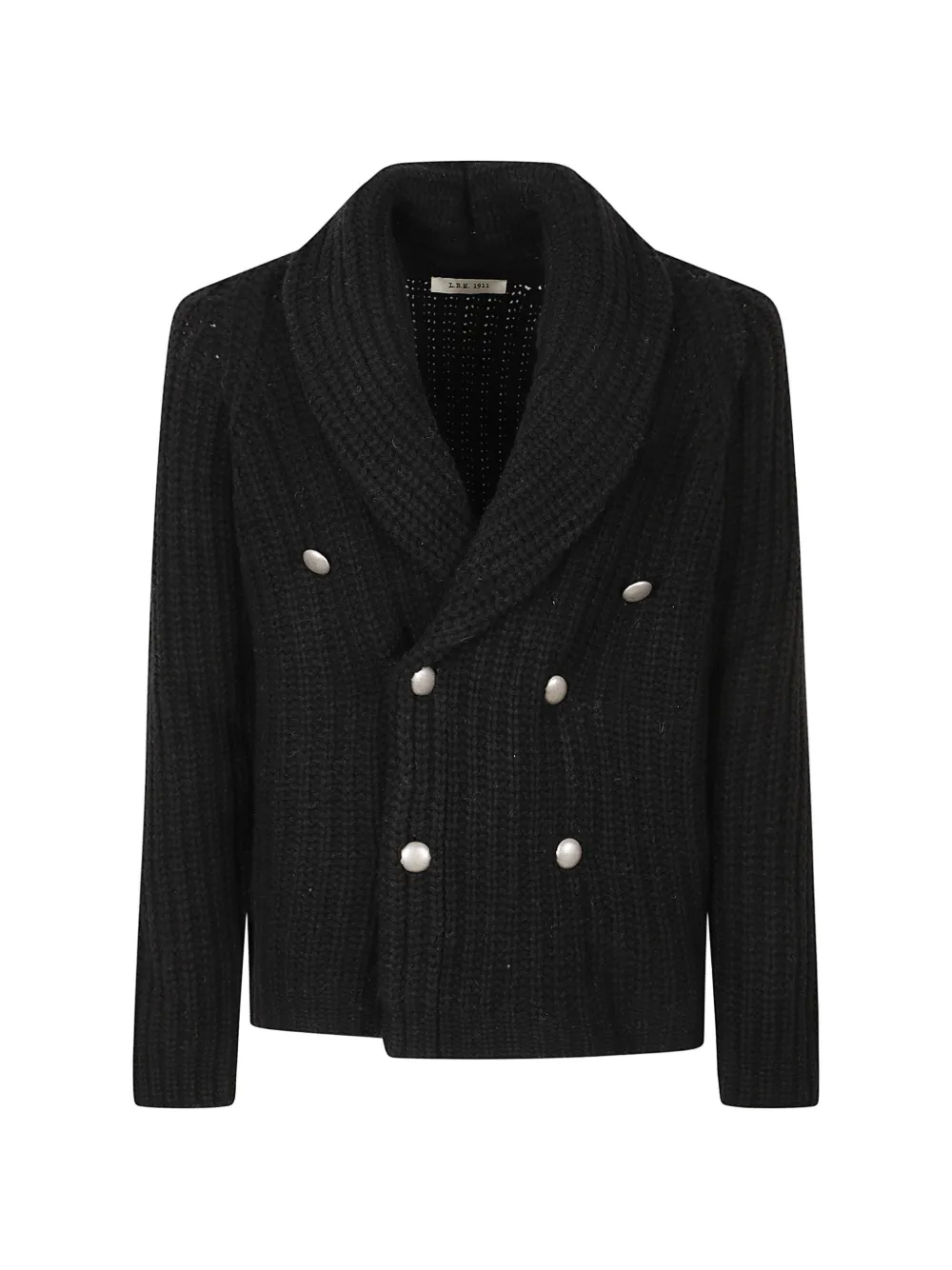 LBM double-breasted shawl-collar sweater
