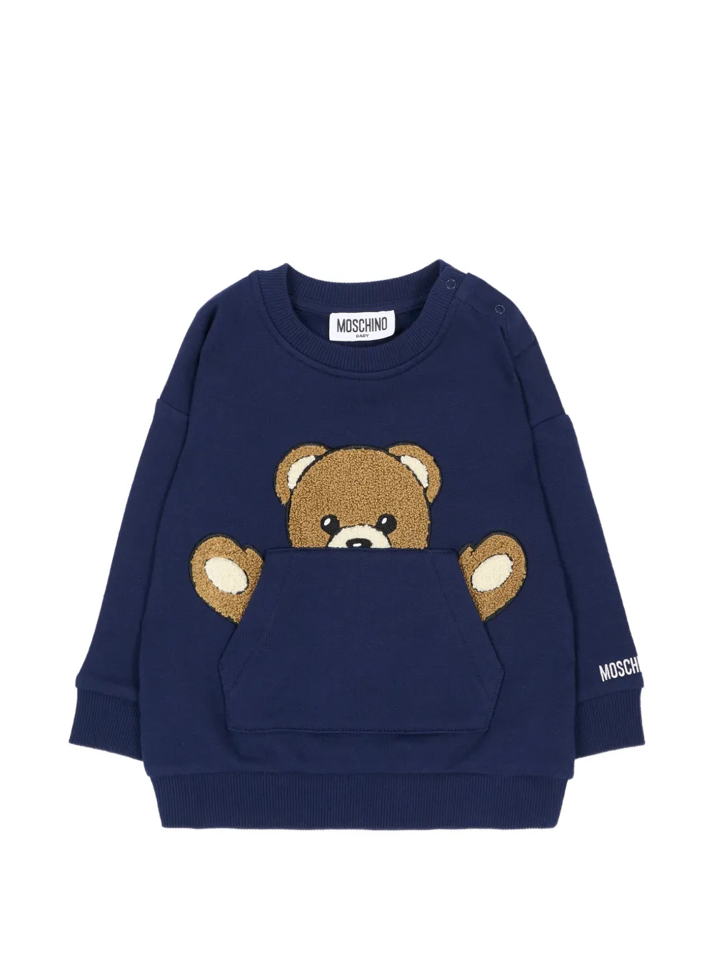 Moschino Kids Teddy Bear sweater - Blu