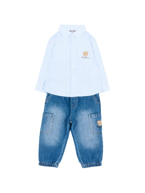 Moschino Kids set de pantalones con motivo Teddy Bear