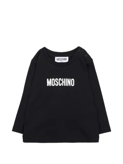 Moschino Kids logo-print long-sleeve T-shirt