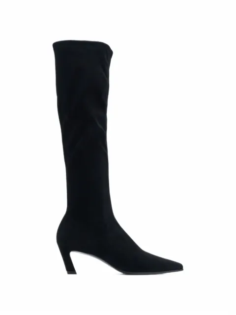 Stuart Weitzman Power pointed-toe suede boots