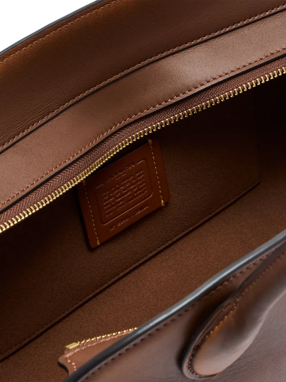 Coach Empire 34 leren shopper Bruin