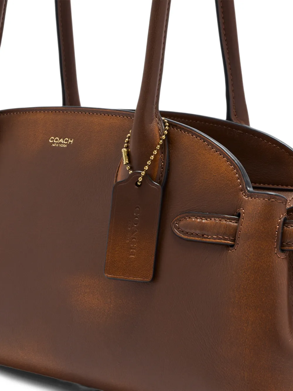 Coach Empire 34 leren shopper Bruin