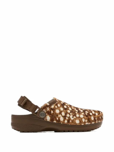 Crocs animal-print touch-strap sandals