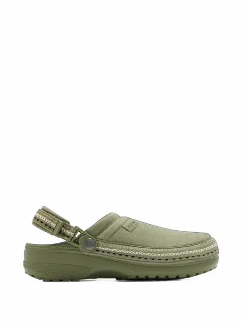 Crocs topstitched mules