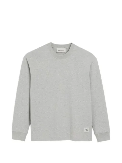 AMI Paris logo-patch crew-neck sweater