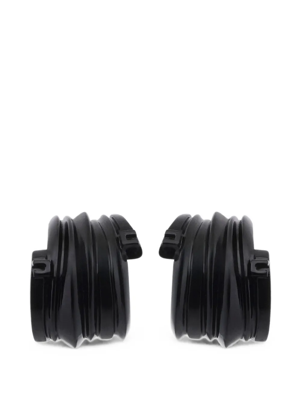 Elisabetta Franchi spiral-design embossed earrings