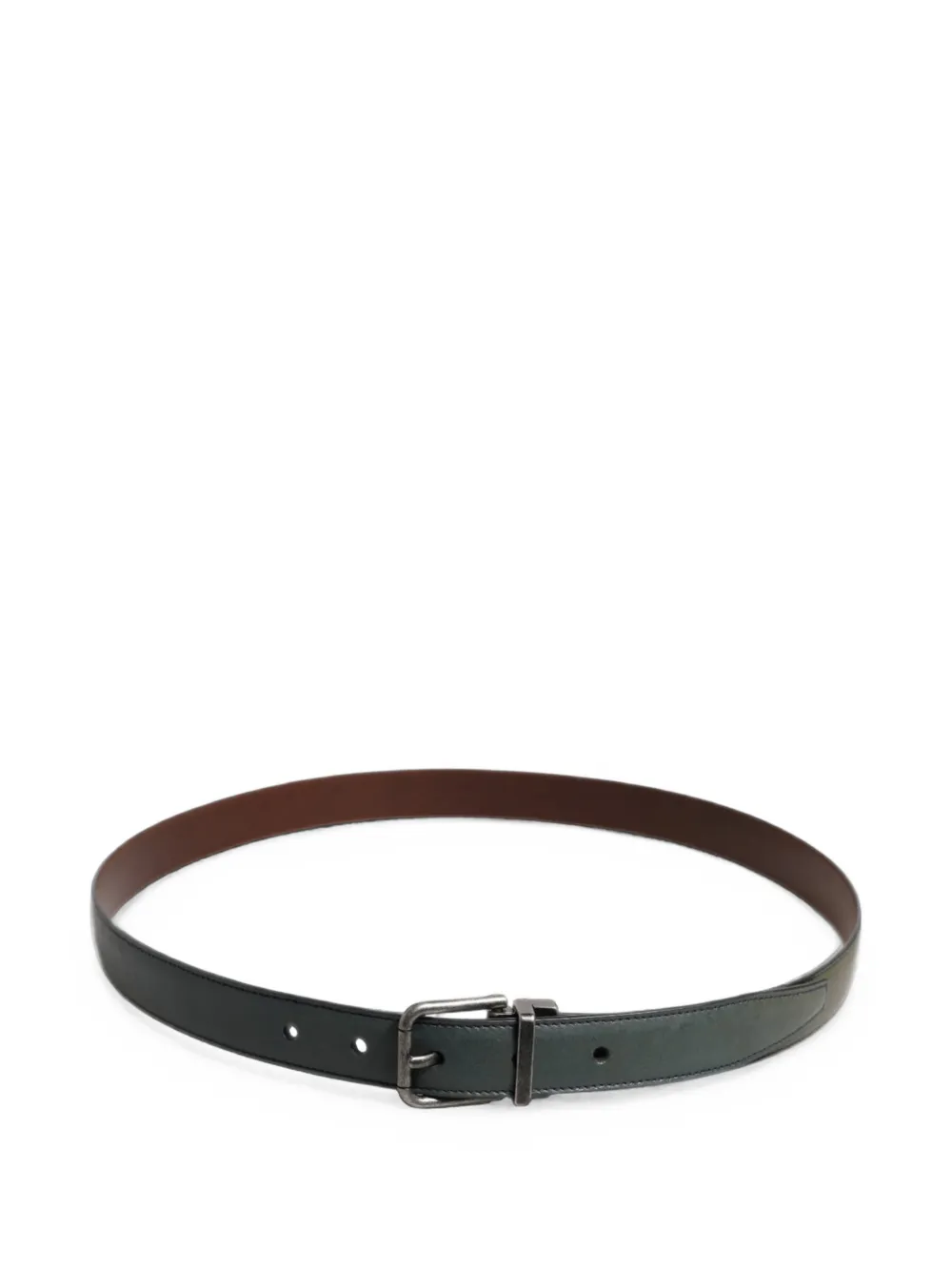 Dolce & Gabbana Leren riem Groen