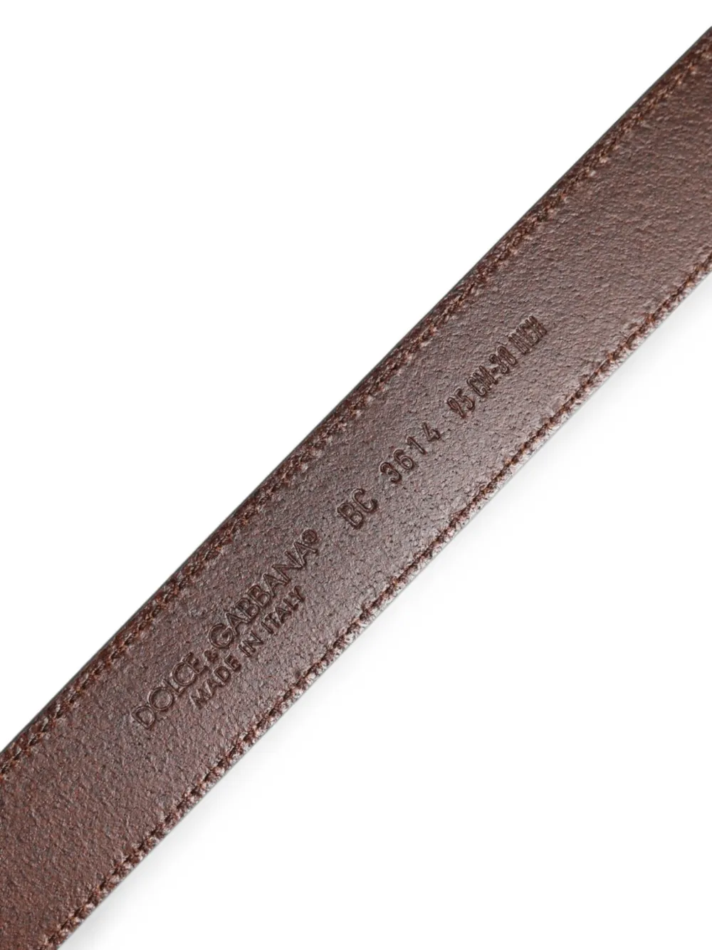 Dolce & Gabbana Leren riem Groen