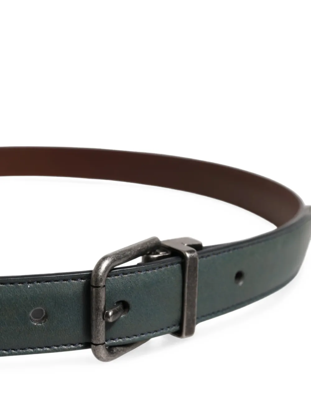 Dolce & Gabbana Leren riem Groen