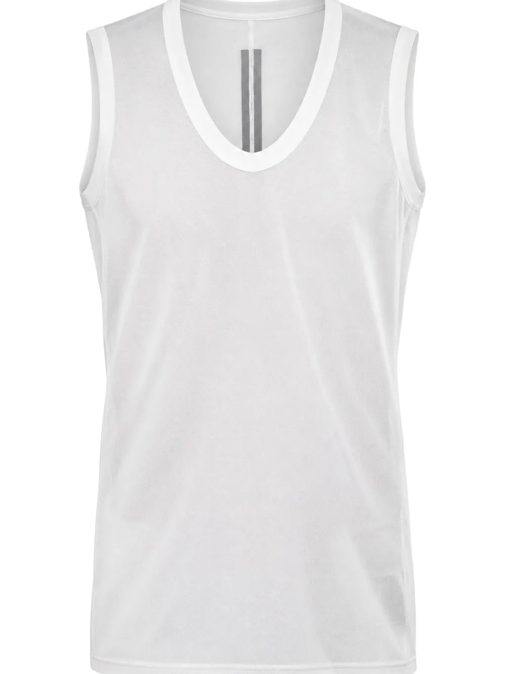 Rick Owens Ribgebreide semi-doorzichtige top Wit