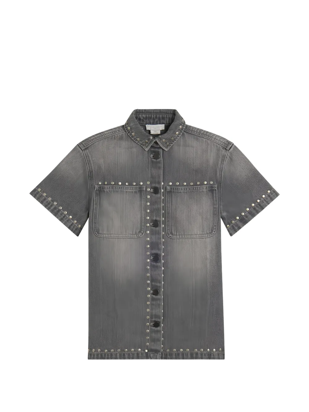 Stella McCartney Kids robe en jean à détails de clous - Gris