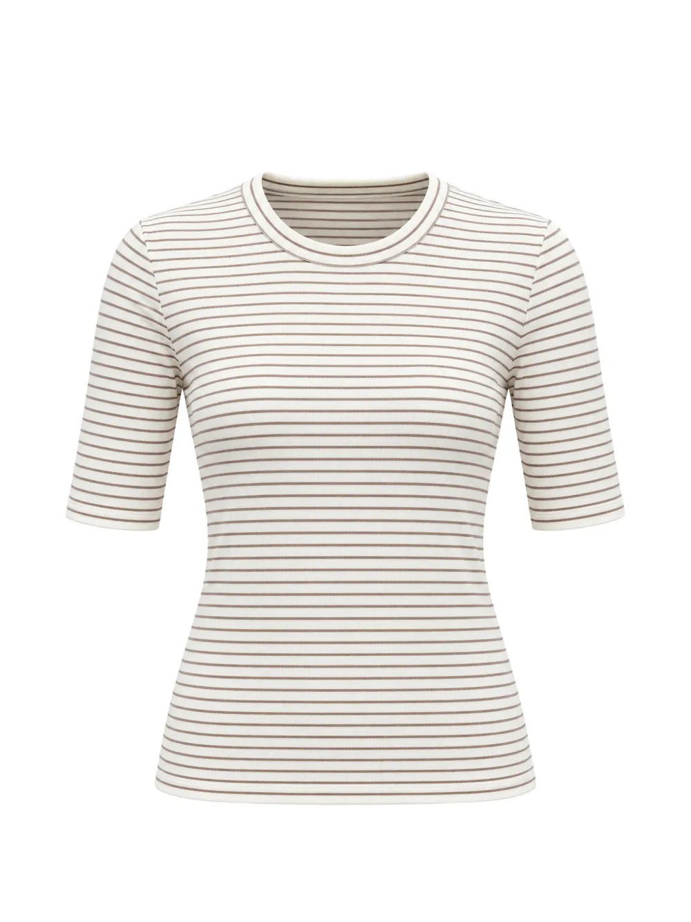 Vince striped ribbed T-shirt - Verde