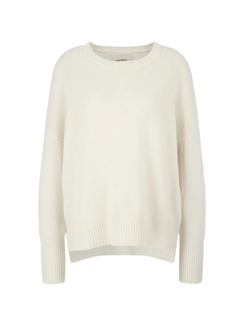 Lisa Yang Mila crew-neck drop-shoulder sweater - Neutrals