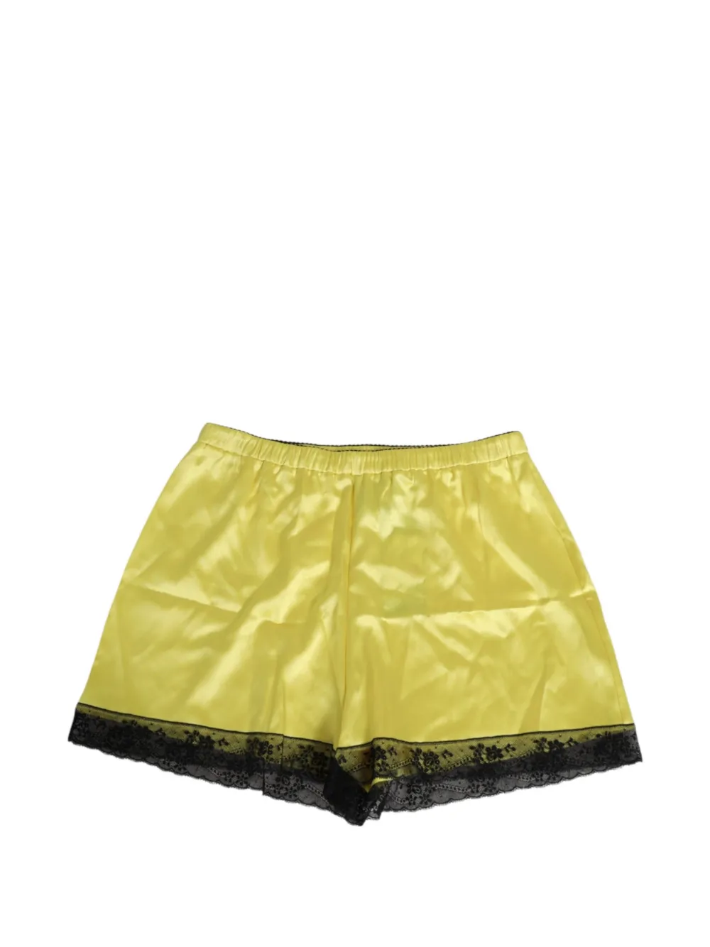 Dolce & Gabbana lace-trim silk-satin underwear shorts