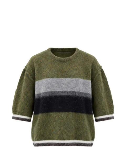 Phisique Du Role striped mohair-blend sweater