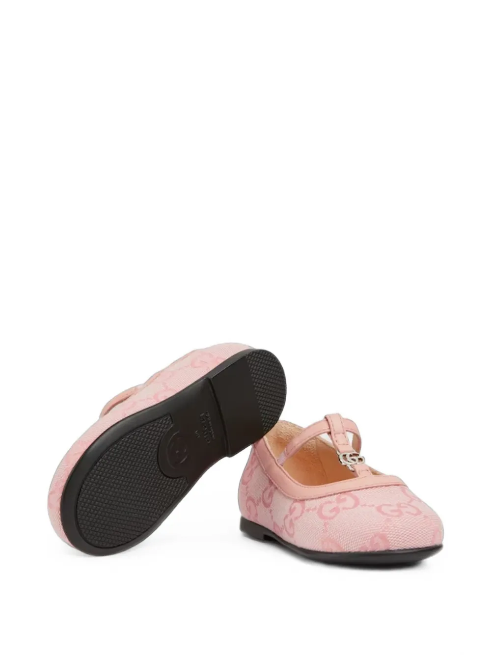 Gucci Kids Double G GG ballet flats Roze