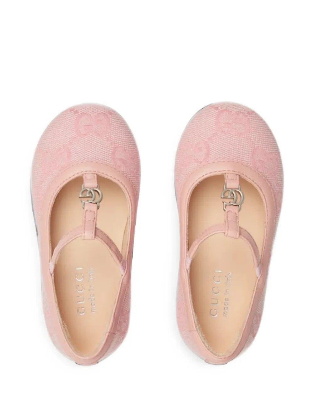 Gucci Kids Double G GG ballet flats Roze