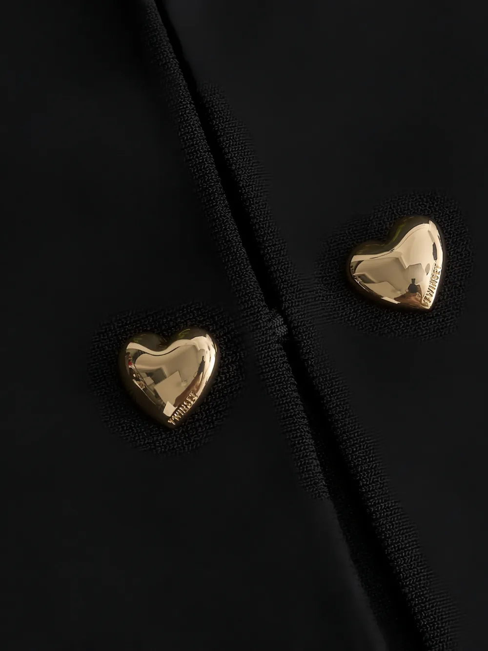 TWINSET Peplum vest met hartvormige hardware Zwart