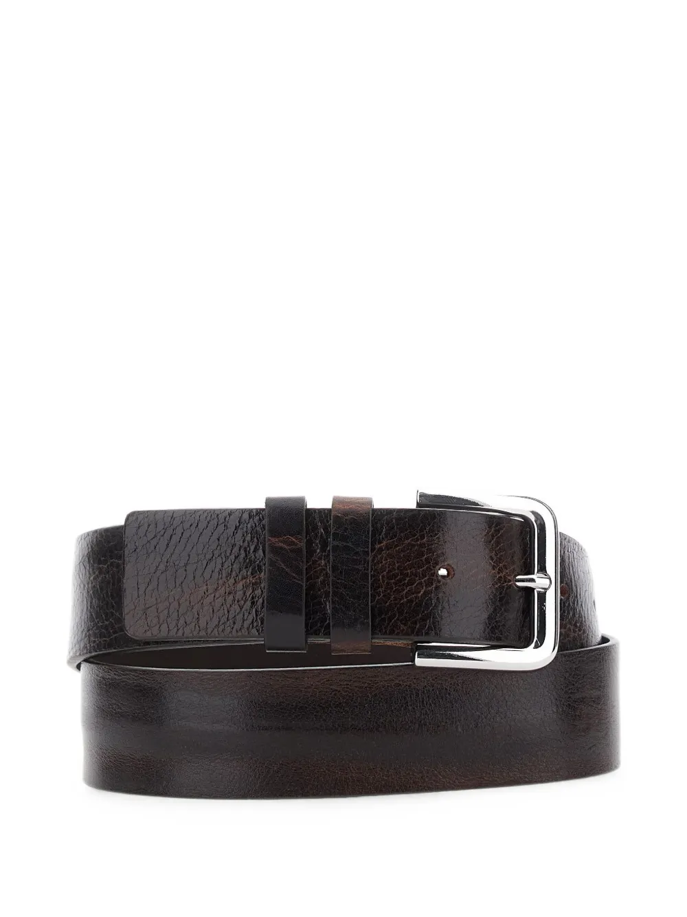 Tela buckle-fastening leather belt - Braun