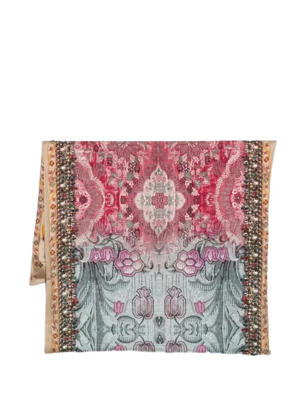 Pierre-Louis Mascia Aloewon floral-print fringed scarf