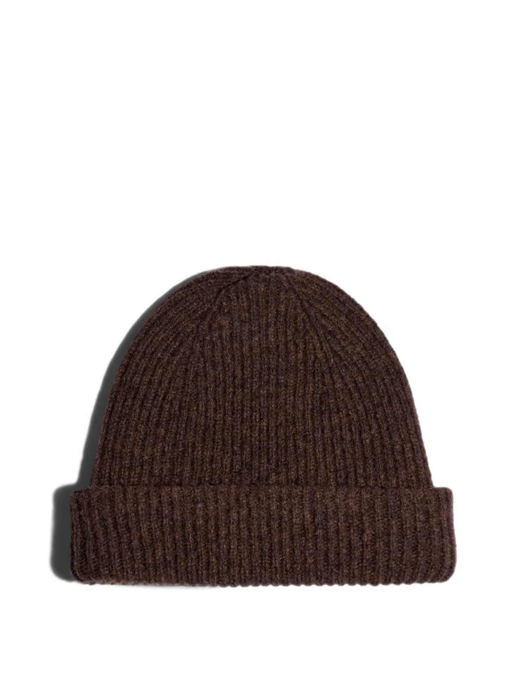Another Aspect ribbed-knit beanie hat - Marrone