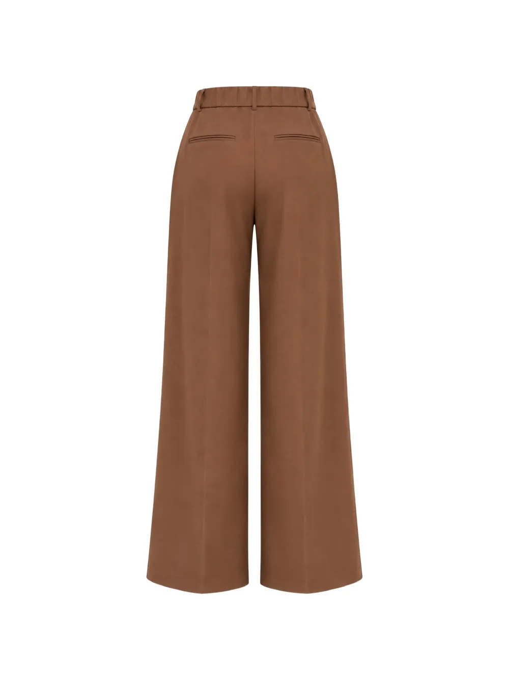 Max Mara Plooibroek met wijde pijpen Bruin
