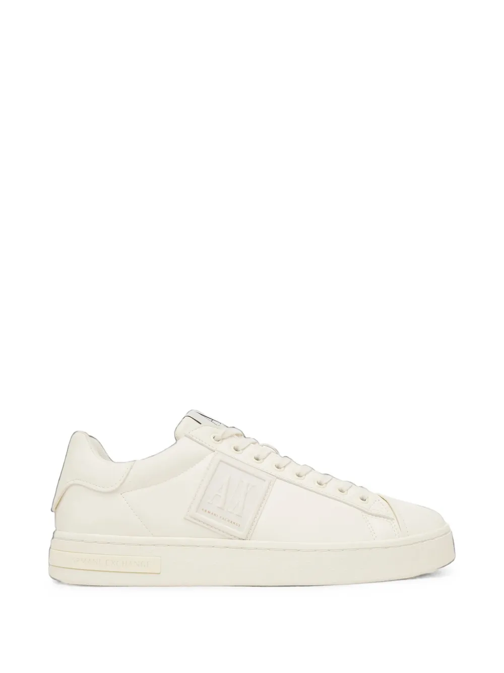 Armani Exchange logo-patch lace-up sneakers