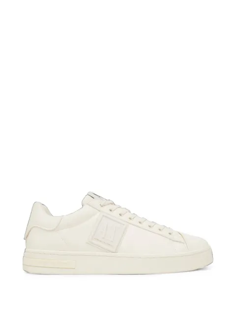 Armani Exchange logo-patch lace-up sneakers
