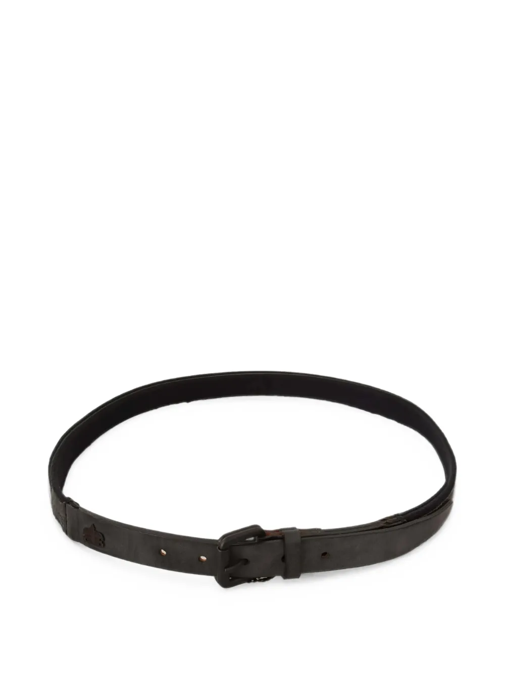 Ermanno Scervino Riem met canvas vlak en logo-gesp Zwart