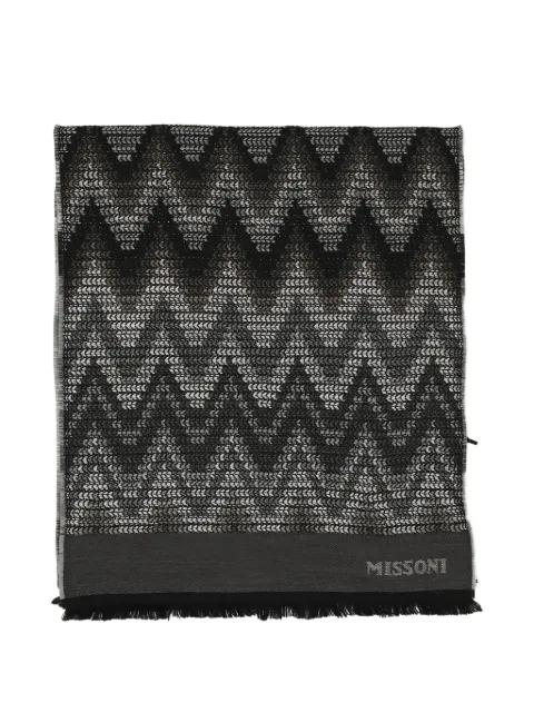 Missoni bufanda tejida en zigzag