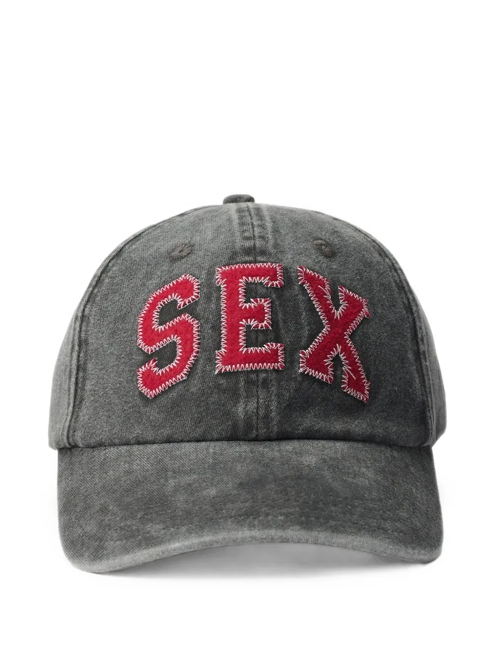 CARNE BOLLENTE appliqué-patch baseball cap