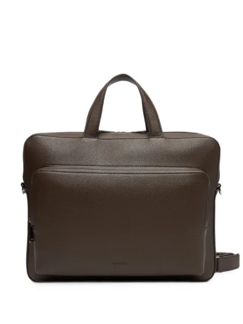 Calvin Klein grained-effect briefcase